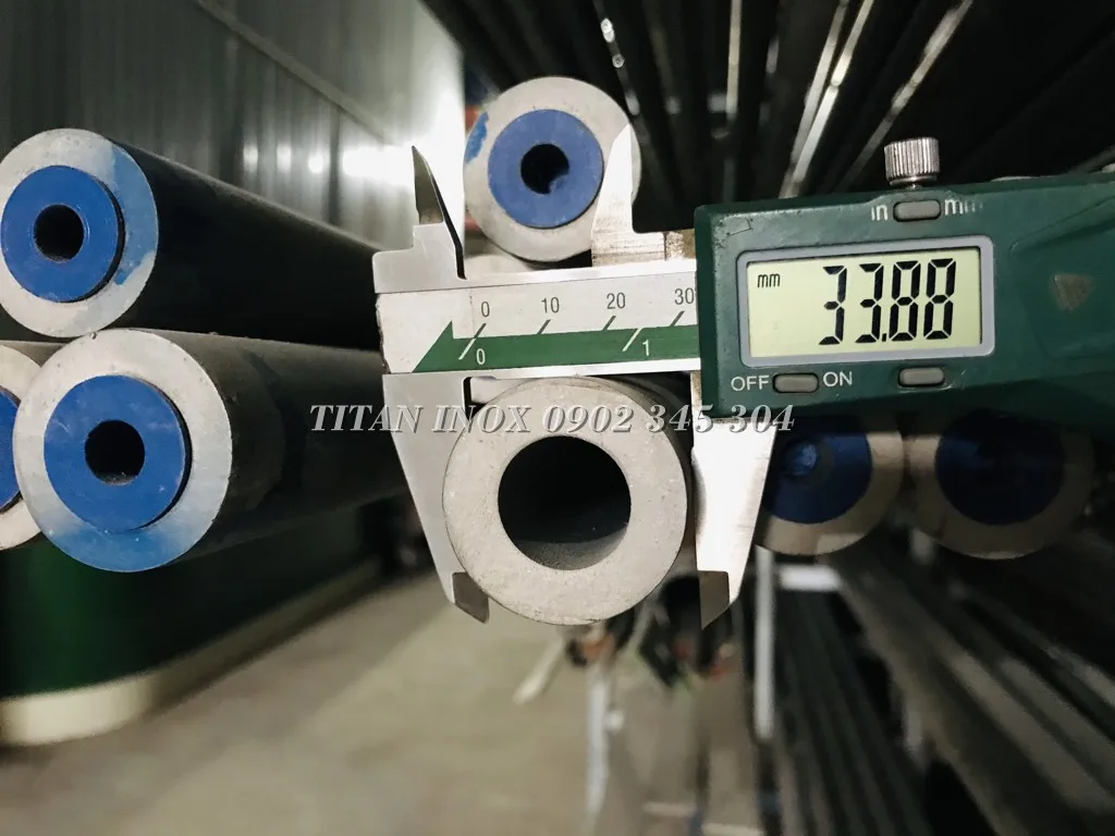 Ống Inox 304 Phi 34 Dày 8mm - Ống Inox OD33.4 x 8mm | O9O2 345 3O4