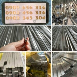 Inox Vuông Đặc 304 95mm