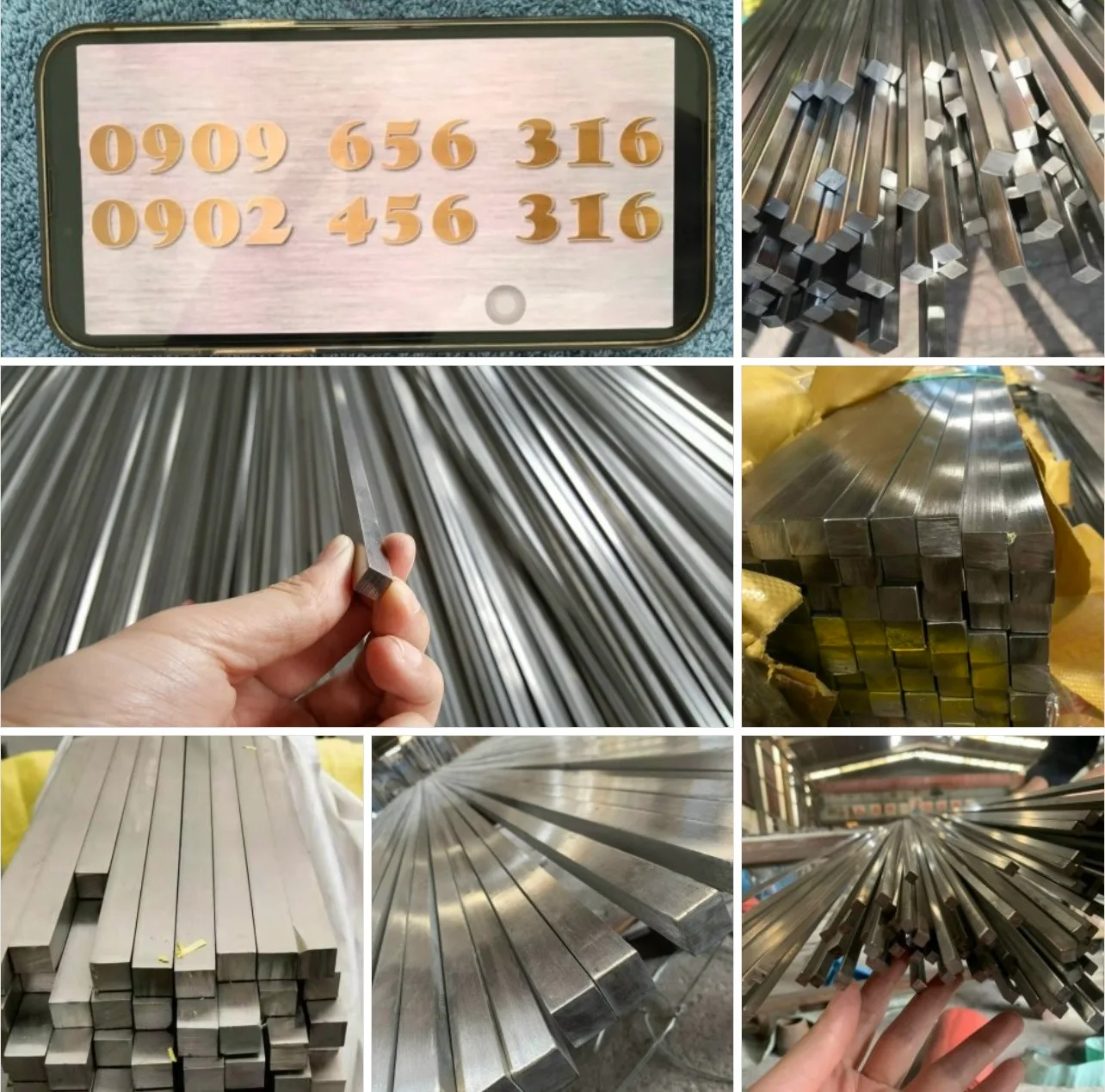 Inox Đặc Vuông 303 32mm