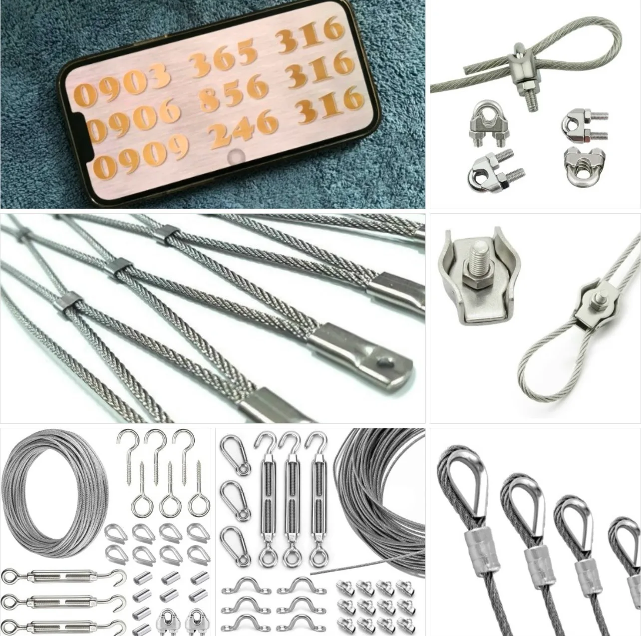 Dây Cáp Inox 9mm