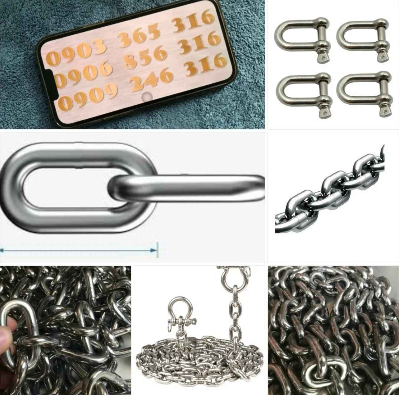 Dây Xích Inox 316 2,4mm