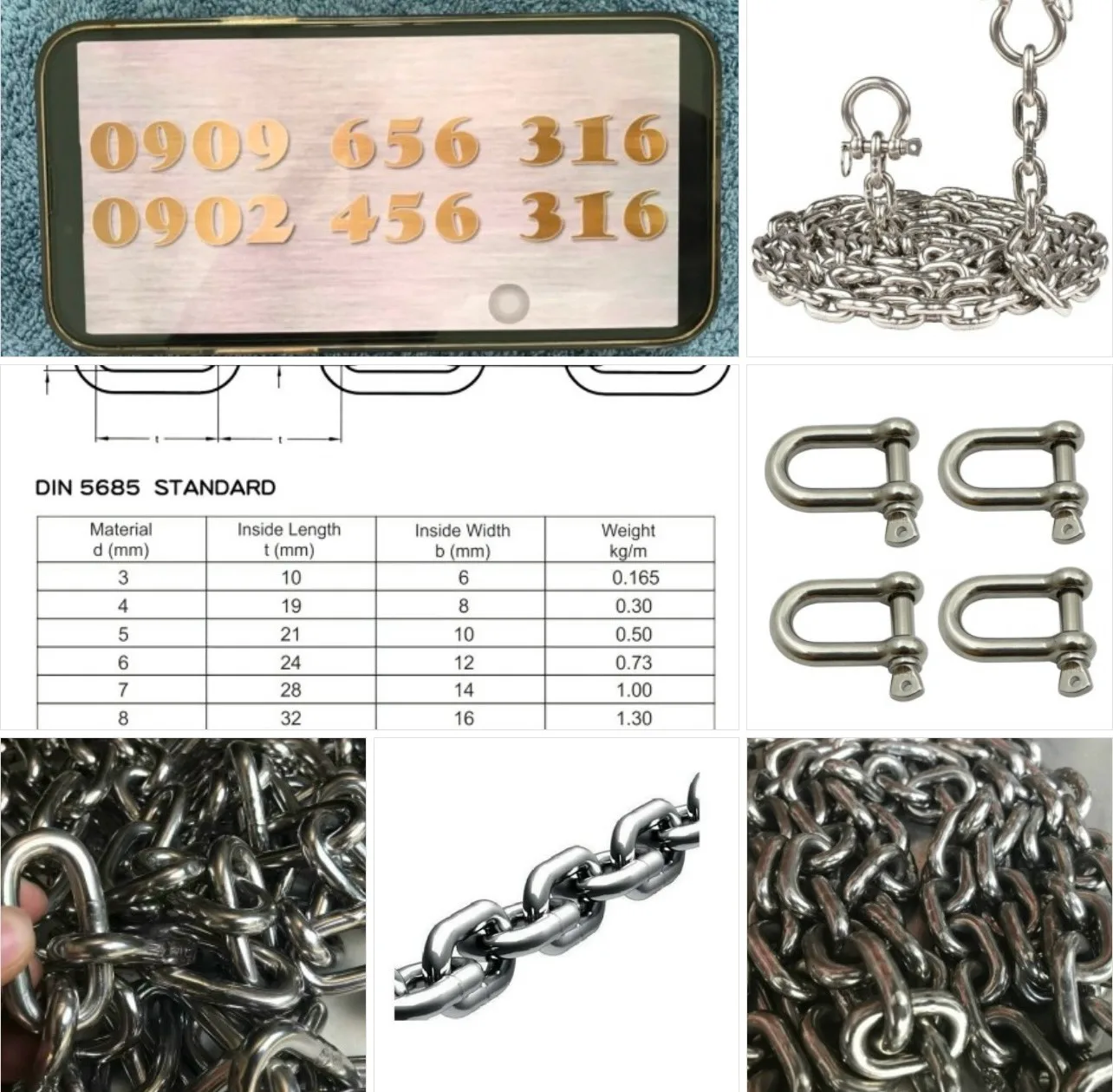 Dây Xích Inox 316 1,8mm