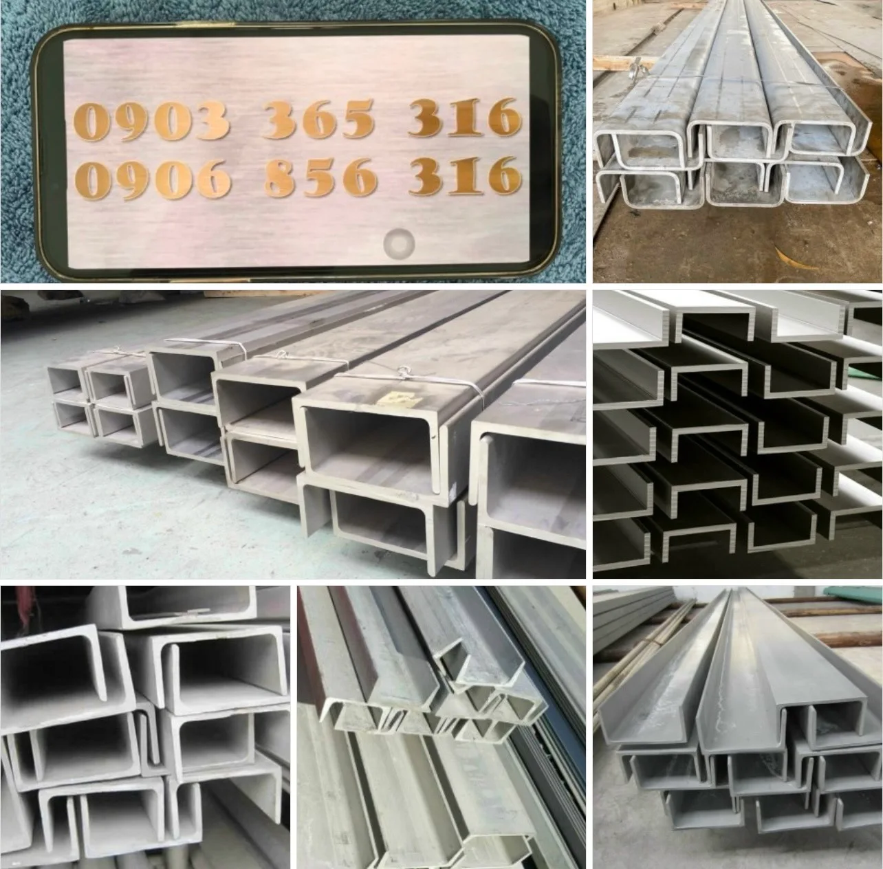 U Đúc Inox 30 x 60